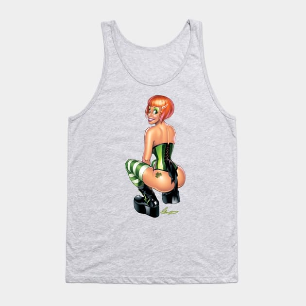 Irish Pinup girl Tank Top by Eliaschatzoudis